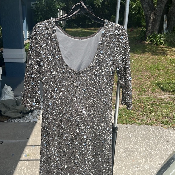 Adrianna papell black tie event dress US size 8 - Picture 3 of 8